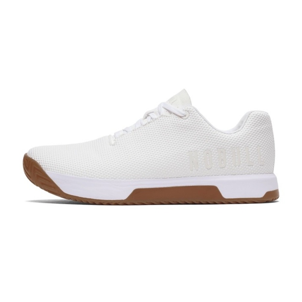 NOBULL White Mesh Gum Sole Trainers Sneakers Mens Size 6‎ New With Tags